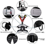HEEJO Climbing, Safety Safe Seat Belt for Outdoor Tree Climbing, Outward Band Expanding Training, Climbing Gear, LarSize