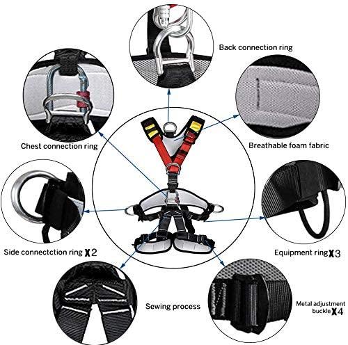 HEEJO Climbing, Safety Safe Seat Belt for Outdoor Tree Climbing, Outward Band Expanding Training, Climbing Gear, LarSize
