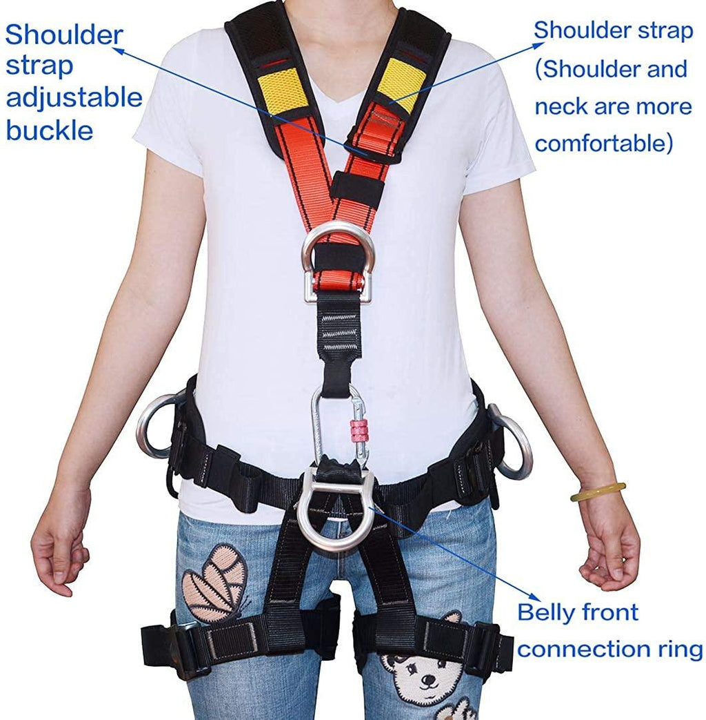 HEEJO Climbing, Safety Safe Seat Belt for Outdoor Tree Climbing, Outward Band Expanding Training, Climbing Gear, LarSize