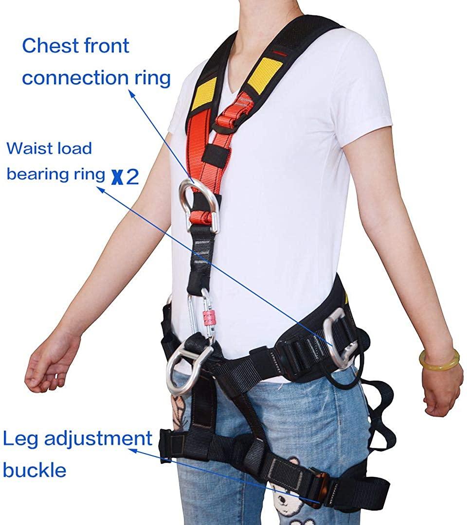 HEEJO Climbing, Safety Safe Seat Belt for Outdoor Tree Climbing, Outward Band Expanding Training, Climbing Gear, LarSize