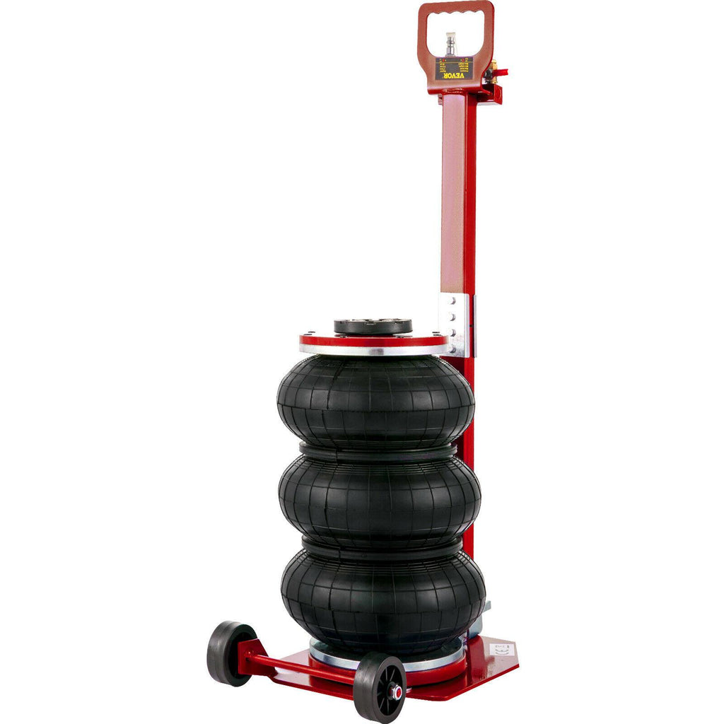 Triple Air Bag Jack Pneumatic Jack 6600lbs  Lift 3 Ton Heavy Duty Red