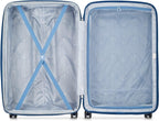 Comete 3.0 Hardside Expandable Luggage with Spinner Wheels, Blue, Checked-Large, 28 Inch