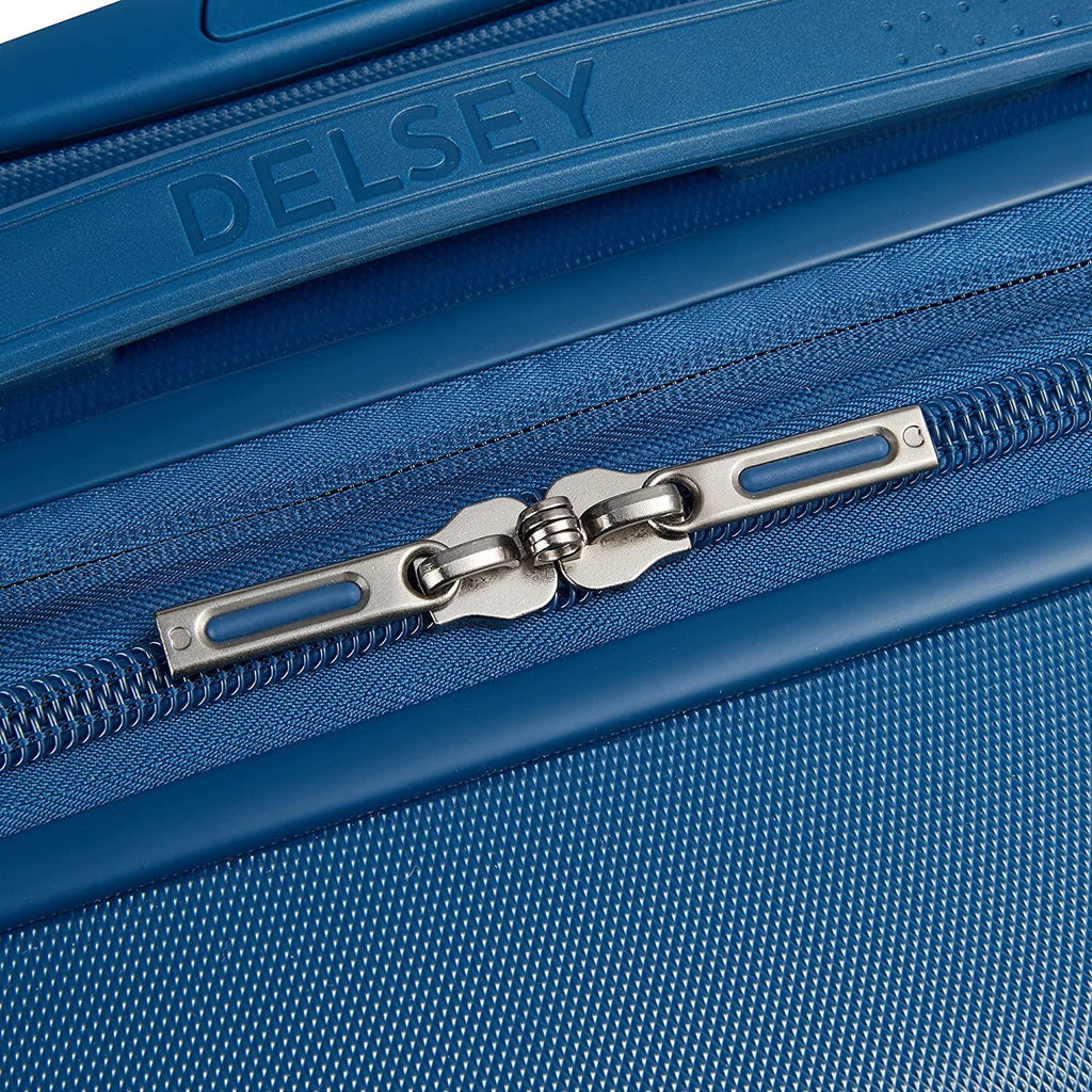Comete 3.0 Hardside Expandable Luggage with Spinner Wheels, Blue, Checked-Large, 28 Inch