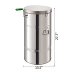 bestequip manual honey extractor 2 frame bee extractor stainless steel honeycomb spinner crank beekeeping equipment