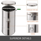 happybuy honey extractor bee honey extractor manual honeycomb spinner 2 two frame stainless steel beekeeping accessory (2 frame honey extractor)