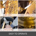 bestequip manual honey extractor 2 frame bee extractor stainless steel honeycomb spinner crank beekeeping equipment