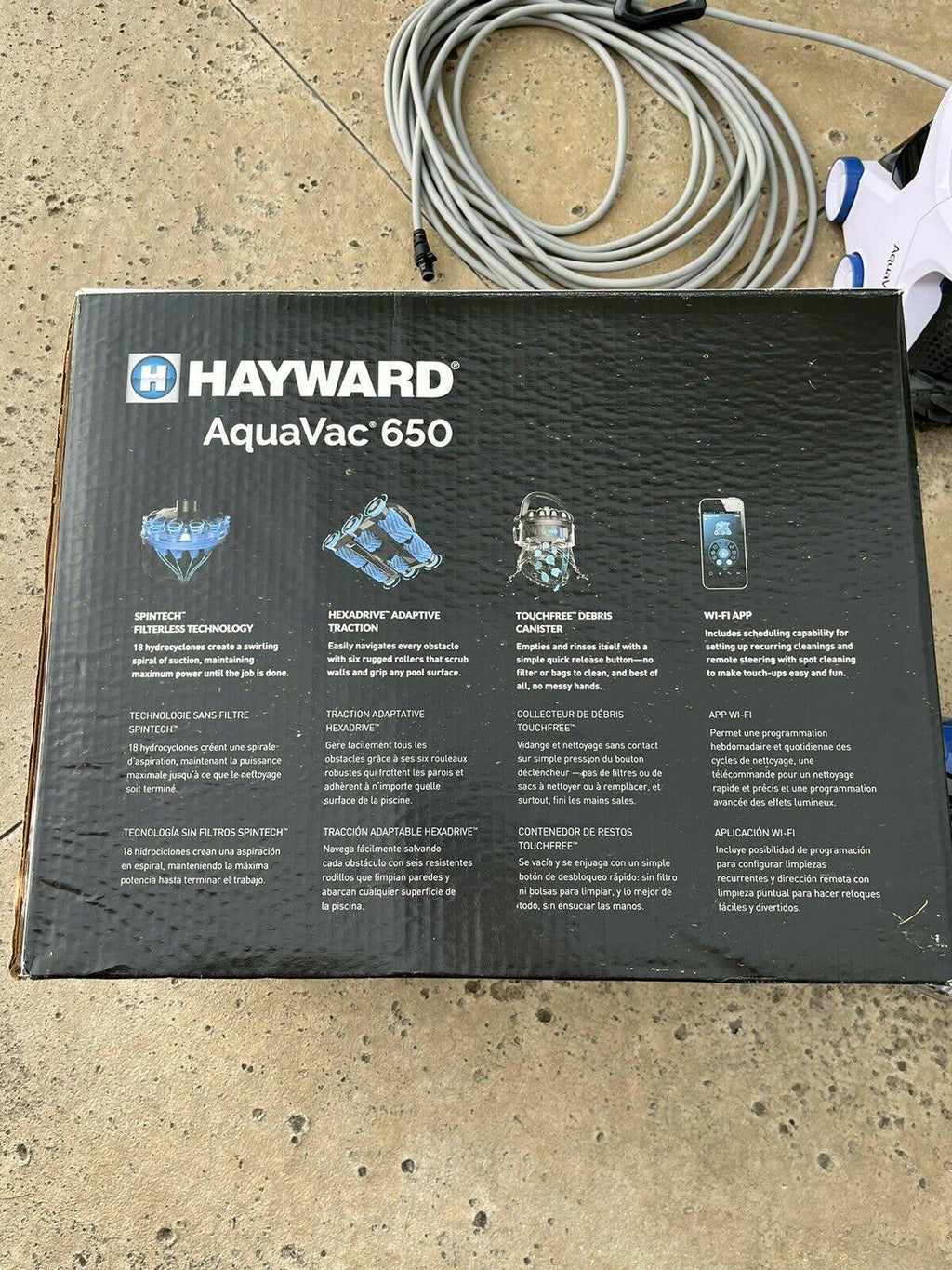 hayward aquavac 650 robotic pool vacuum