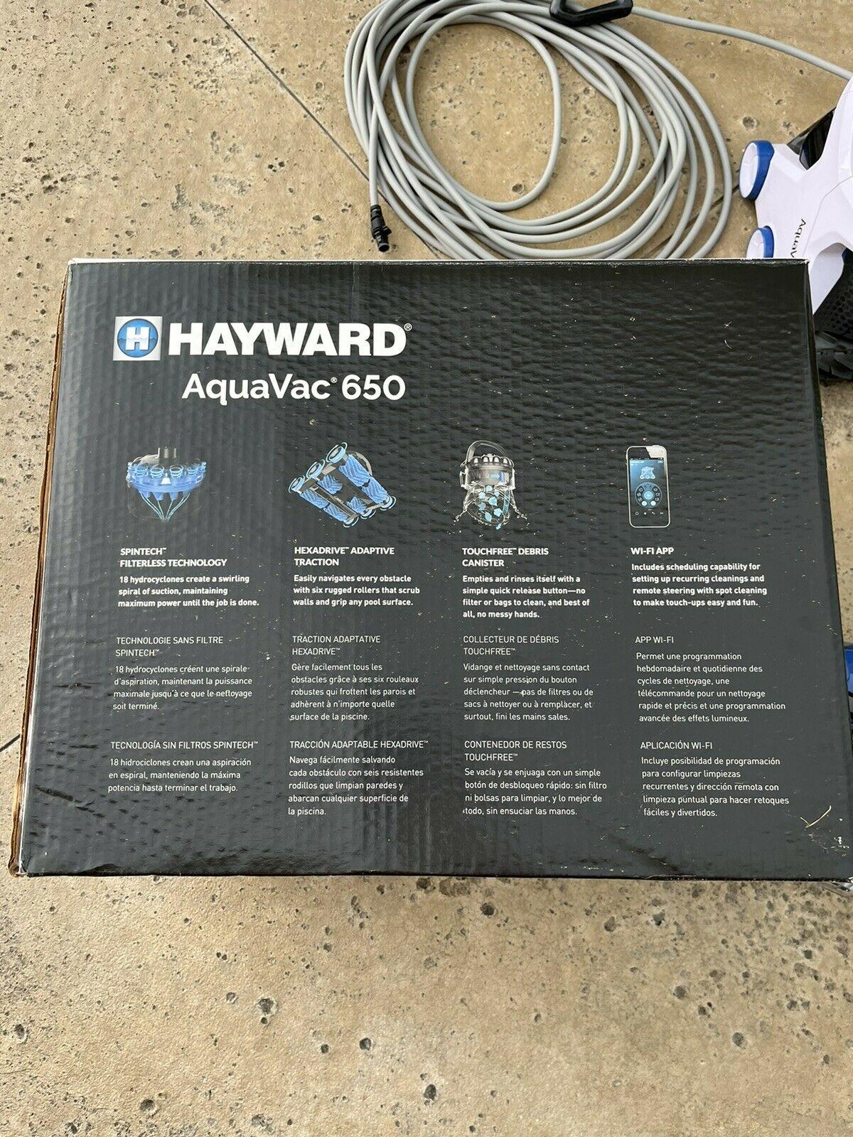 hayward aquavac 650 robotic pool vacuum
