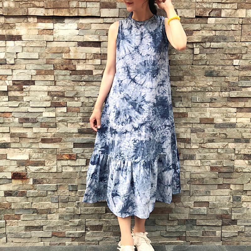 babakud summer retro casual sleeveless dress