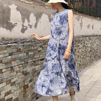 babakud summer retro casual sleeveless dress