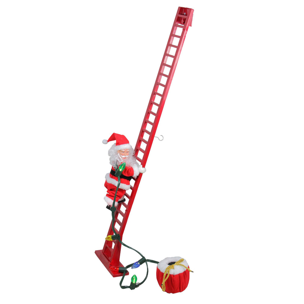 Mr Christmas Animated and Musical Climbing Santa with Light Strand