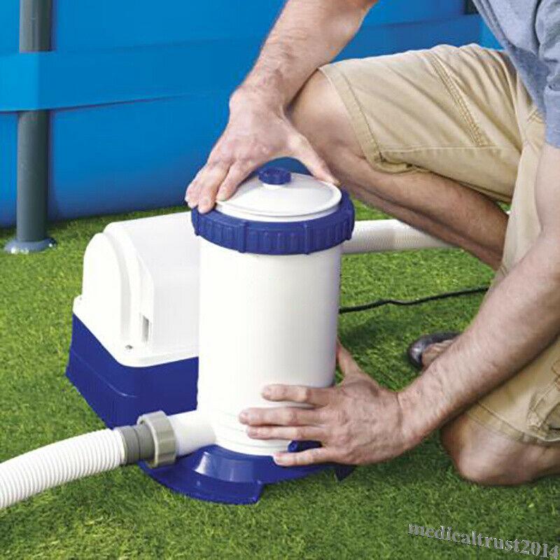 bestway 58392e 2500gallon (gph) above ground swimming pool filter pump cartridge