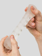 BASICS Neutral Beaded Male Stroker, Clear