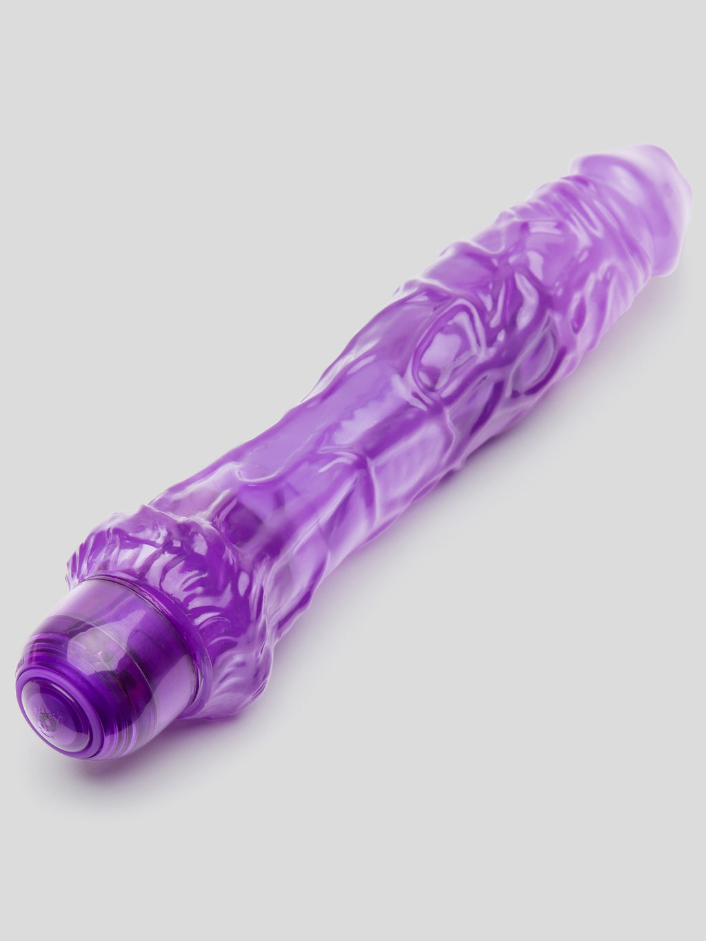 Exotic Diamond 10 Function Realistic Dildo Vibrator 9 Inch, Purple