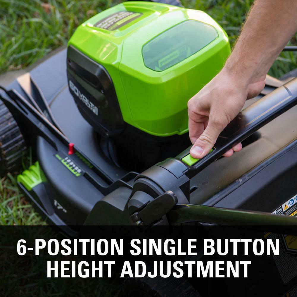 PRO 17 in. 60-Volt Battery Cordless Lawn Mower 4.0 Ah Battery Charger