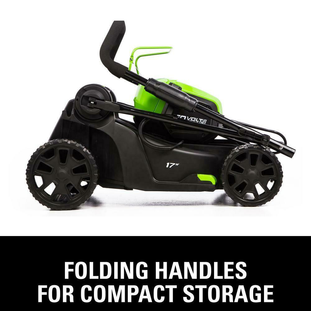 PRO 17 in. 60-Volt Battery Cordless Lawn Mower 4.0 Ah Battery Charger