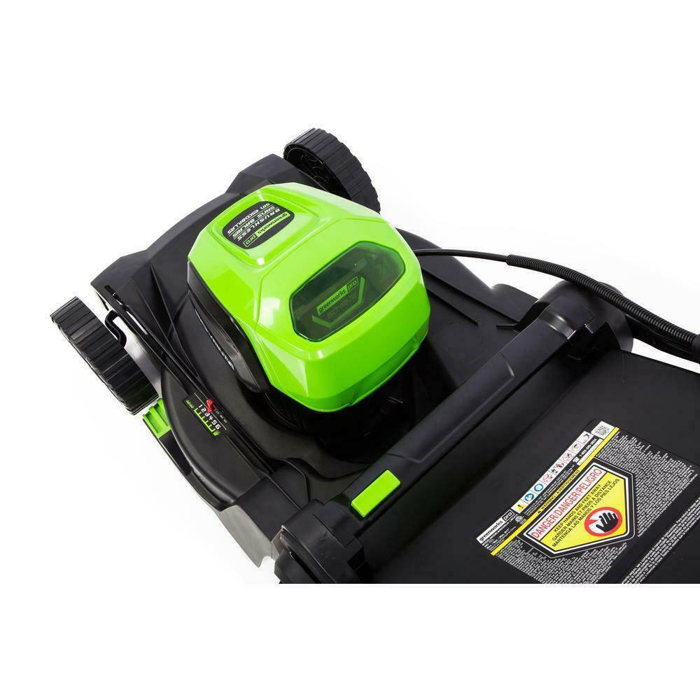 PRO 17 in. 60-Volt Battery Cordless Lawn Mower 4.0 Ah Battery Charger