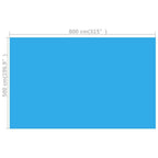 vidaxl rectangular pool cover 315"x196.9" pe blue