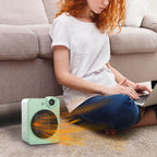 Lwhmf Fashion Home Desktop Heater Heating Dual-use Small Energy-saving Heater Can Head Timing Three-speed Regulation Electric Heater Decorative N5691