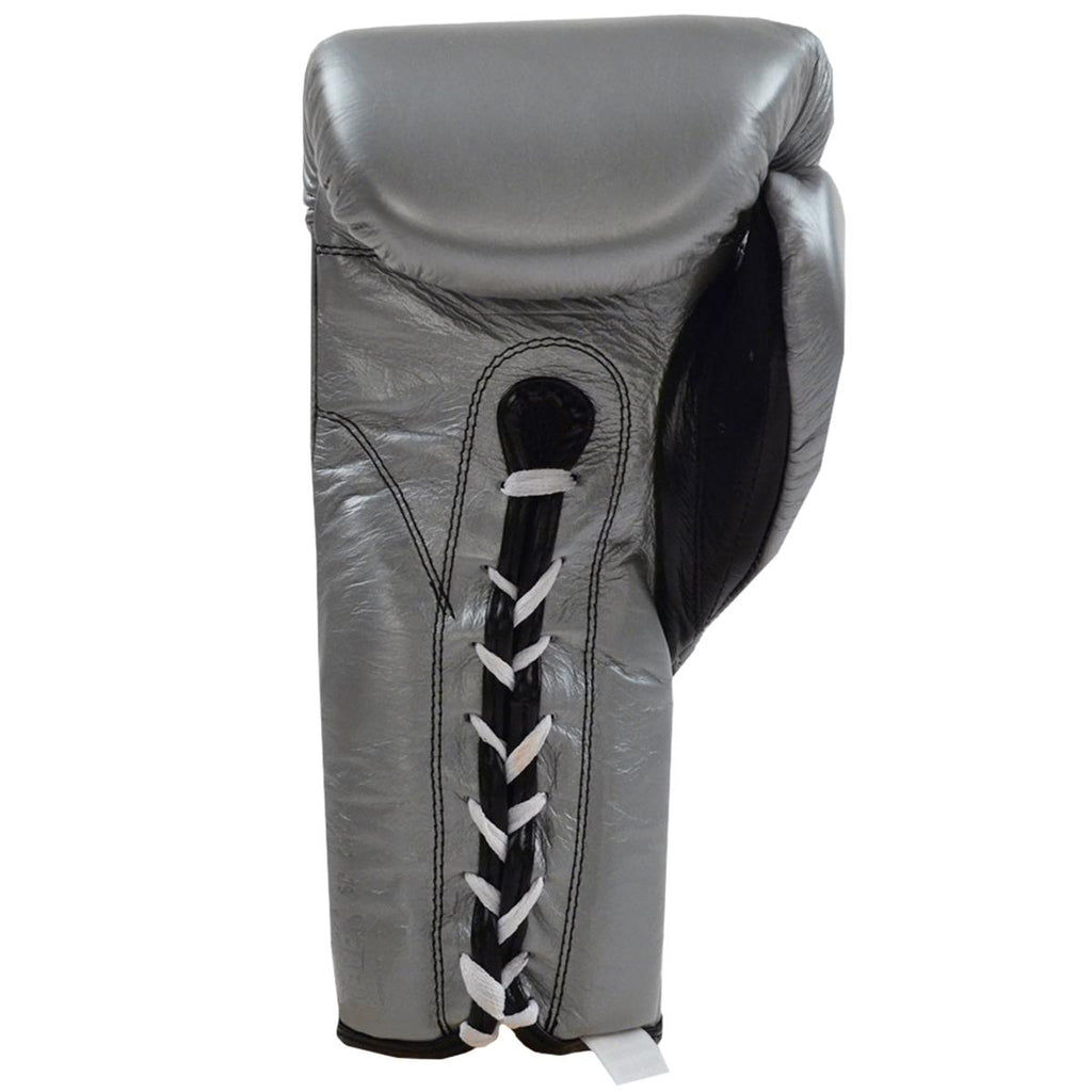 Cleto Reyes Traditional Lace Up Training Boxing Gloves - 14 oz. - Silver