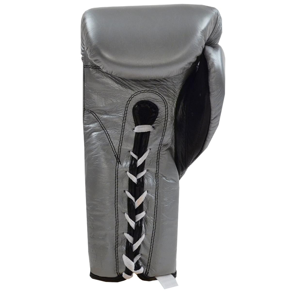 Cleto Reyes Traditional Lace Up Training Boxing Gloves - 14 oz. - Silver