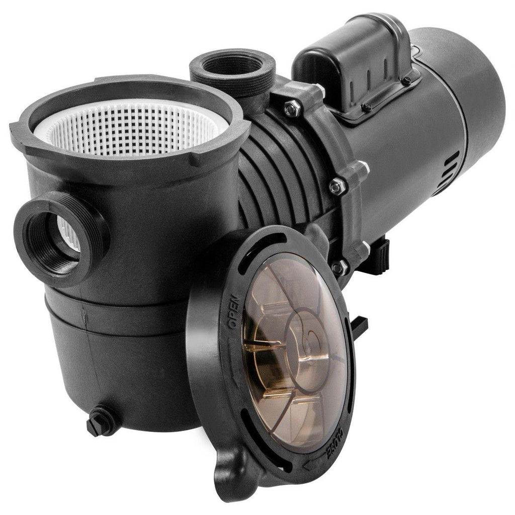 xtremepowerus 2hp pool pump in/aboveground 5850gph, with strainer 230v 1.5" ul