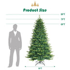 8ft App-Controlled Pre-lit Christmas Tree w/ 15 Modes Multicolor Lights