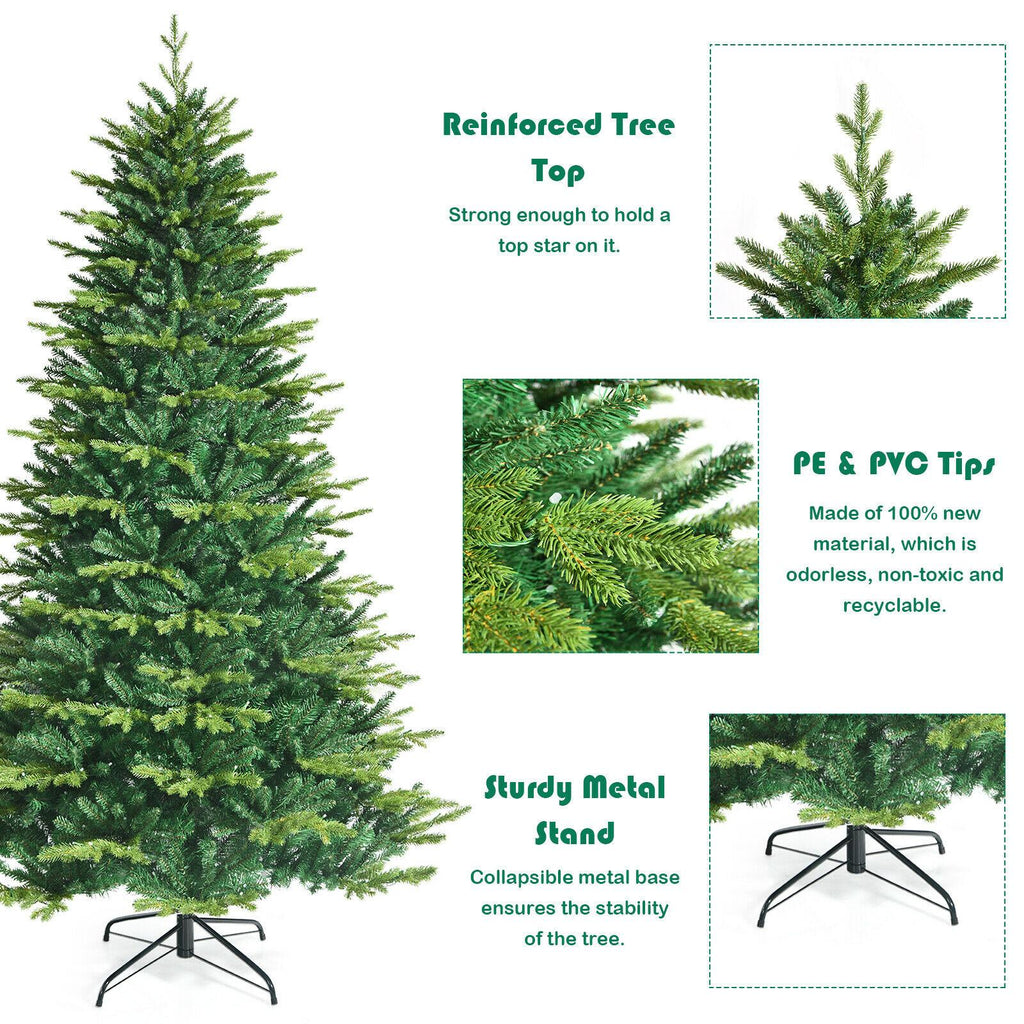 8ft App-Controlled Pre-lit Christmas Tree w/ 15 Modes Multicolor Lights