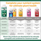 organic liquid seaweed and kelp fertilizer supplement by bloom city, 5 gallon (640 oz) concentrated makes 3750 gallons