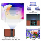 wireless android led projector blue-tooth full hd 1080p video hdmi office ppt tv