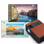 wireless android led projector blue-tooth full hd 1080p video hdmi office ppt tv
