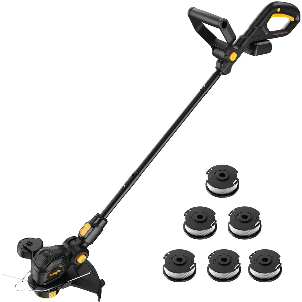 3 in 1 Cordless Weed Eater Compatible with DEWALT 20V MAX Battery,12-Inch String Trimmer Edger &amp; Mini Mower, 8500RPM Auto Feed Weed Wacker w/Adjustable Handle (Tool Only)