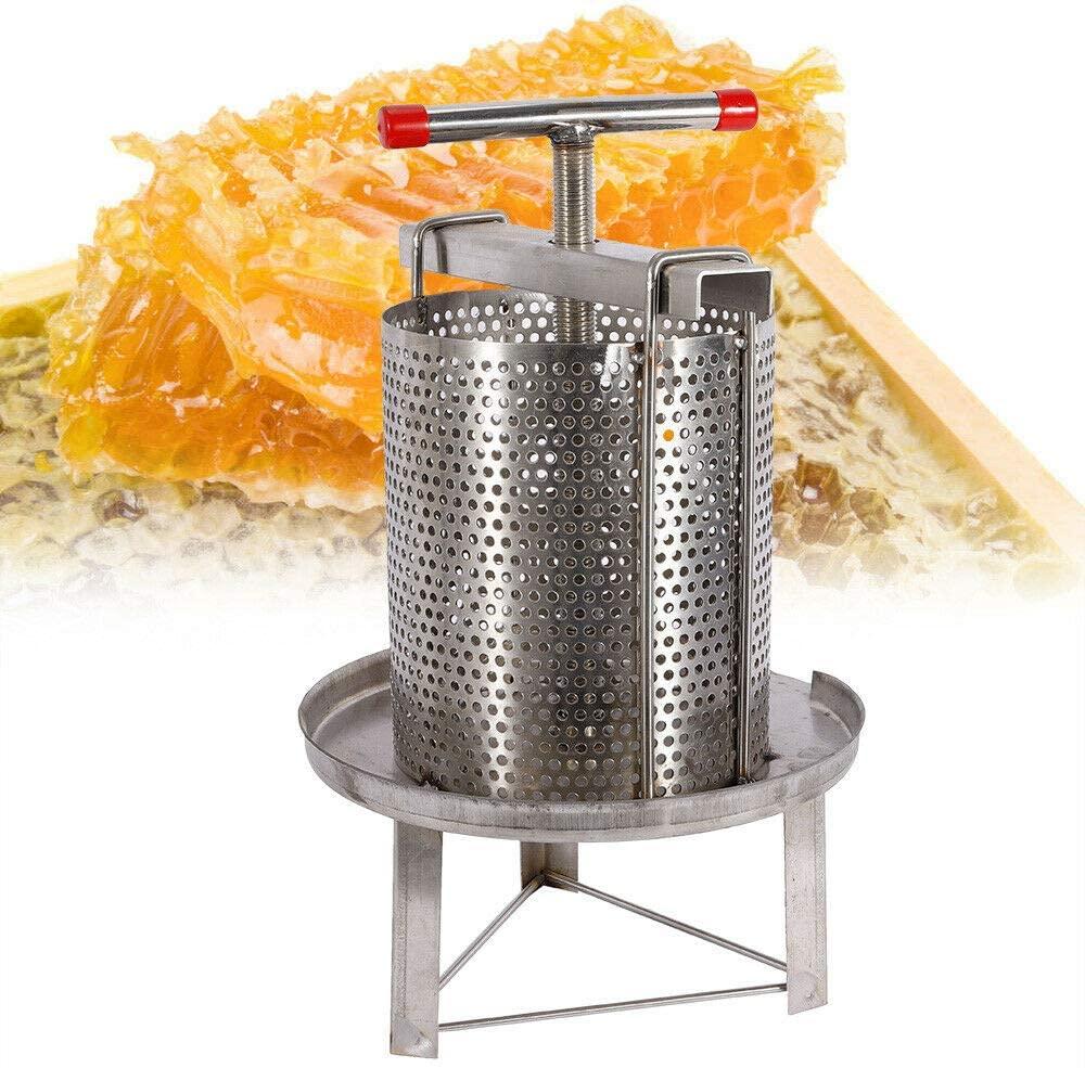 honey press extractor stainless steel household manual honey press paraffin machine press beekeeping tool diameter 24cm usa stock