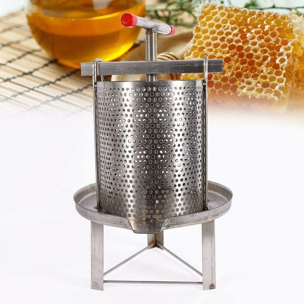 honey press extractor stainless steel household manual honey press paraffin machine press beekeeping tool diameter 24cm usa stock