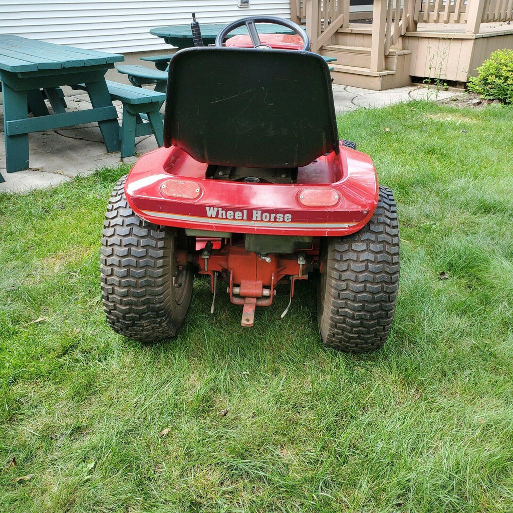 vintage wheel horse garden tractor mower snow blower 416-8 8 speed