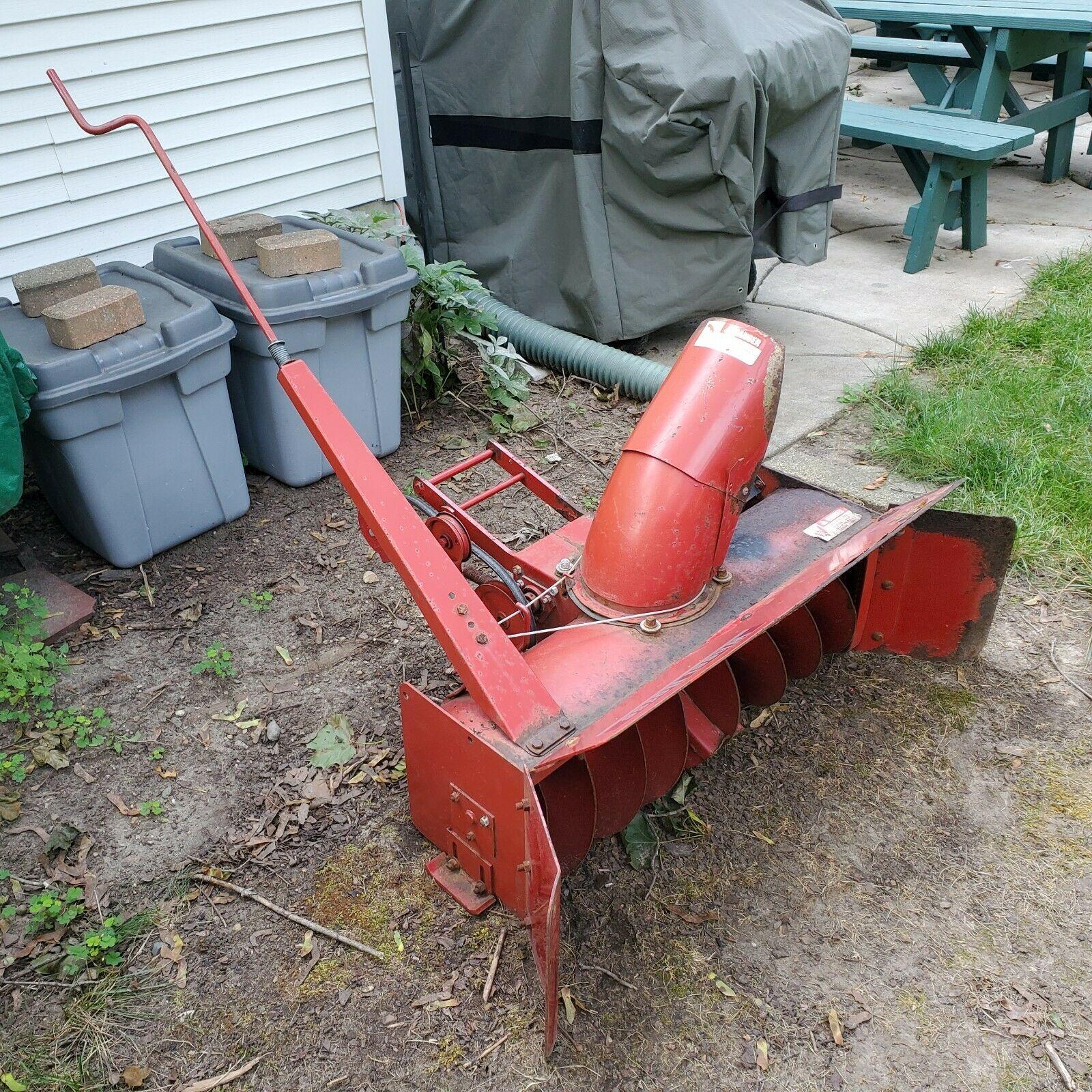 vintage wheel horse garden tractor mower snow blower 416-8 8 speed