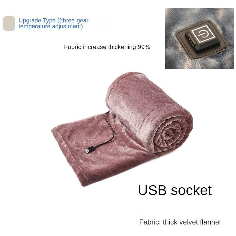 Electric blanket, heating blanket, machine washable, 5V USB portable electric blanket, intelligent fast heating thermostat -(140*80cm) pink