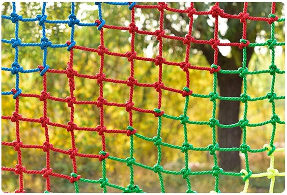 NXFGJ Anti-Fall Stair Nets Fence Nets Color Net, Climbing Rope Net Outdoor Training Development Protection Net Kindergarten Protection Net Playground Children Climbing Net (Size : 14m)
