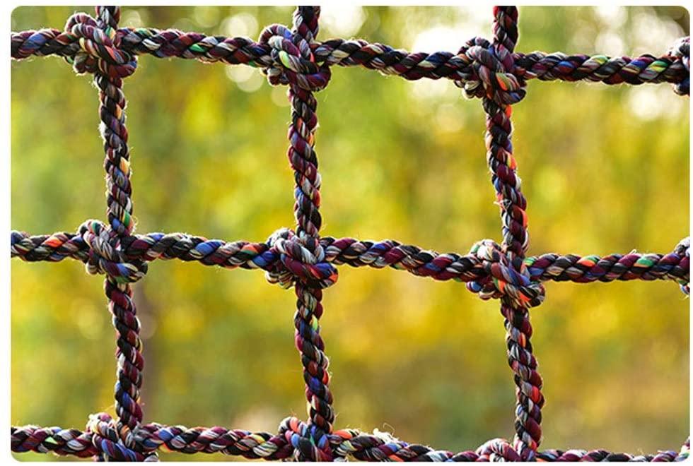 NXFGJ Anti-Fall Stair Nets Fence Nets Color Net, Climbing Rope Net Outdoor Training Development Protection Net Kindergarten Protection Net Playground Children Climbing Net (Size : 14m)