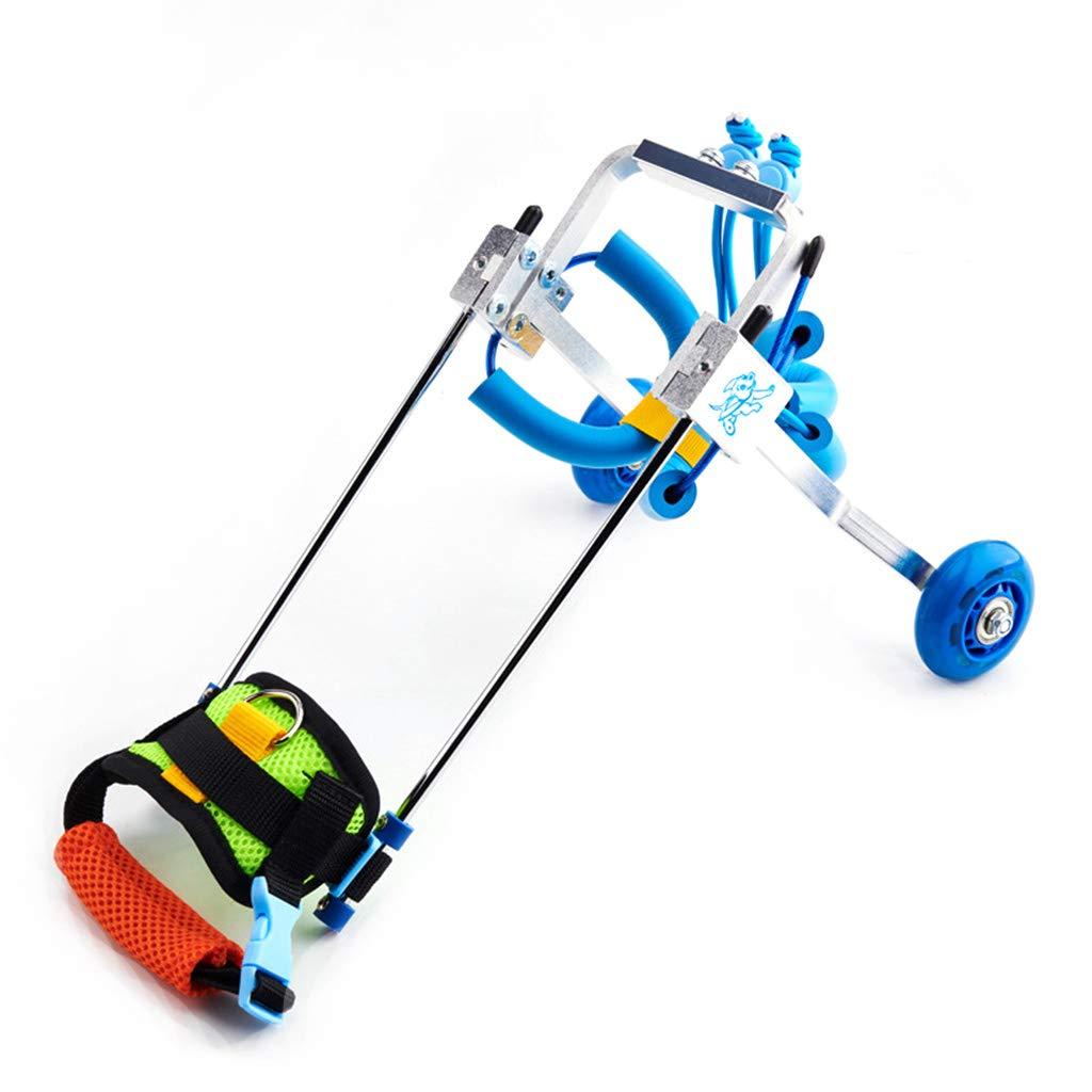 Dinfoger Walk Pet Wheelchair for Assisted Handicapped Hind Legs Adjustable Small Dog Aid with