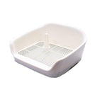 Dog Potty, Portable Plastic Fenced Toilet Potty Pee Training Tray Litter Box for Dog Puppy Pet