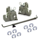 category #1 pat's easy change with stabilizer bar - quick hitch system on the market – flexible, durable and affordable - comes w/ 4 pair of lynch pin washers