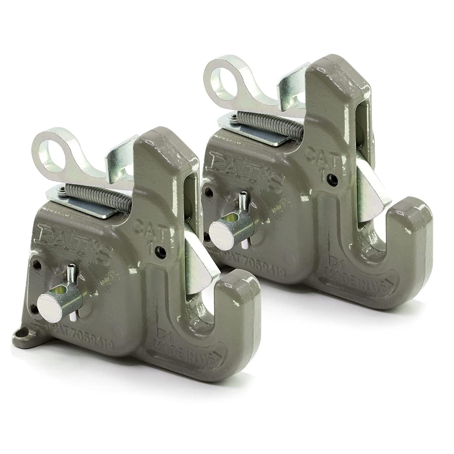 category #1 pat's easy change with stabilizer bar - quick hitch system on the market – flexible, durable and affordable - comes w/ 4 pair of lynch pin washers