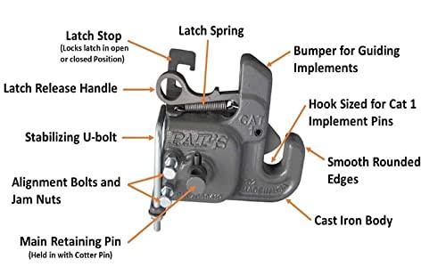 category #1 pat's easy change with stabilizer bar - quick hitch system on the market – flexible, durable and affordable - comes w/ 4 pair of lynch pin washers