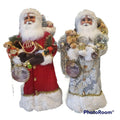 Karen Didion Originals Cream Christmas Greetings Santa Figurine, 21 Inches