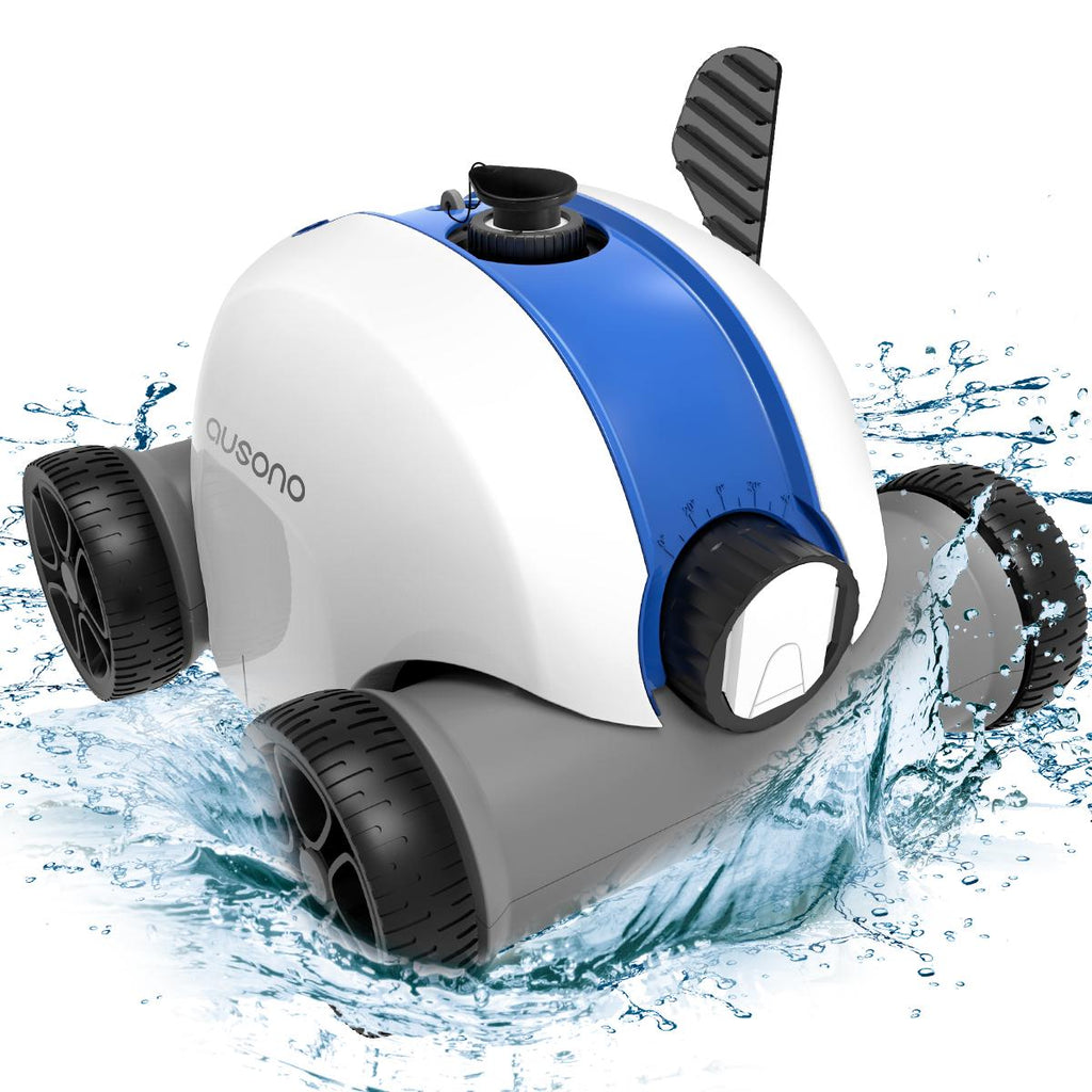 ausono cordless automatic robotic pool cleaner for in-ground and above ground swimming pool