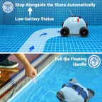 ausono cordless automatic robotic pool cleaner for in-ground and above ground swimming pool