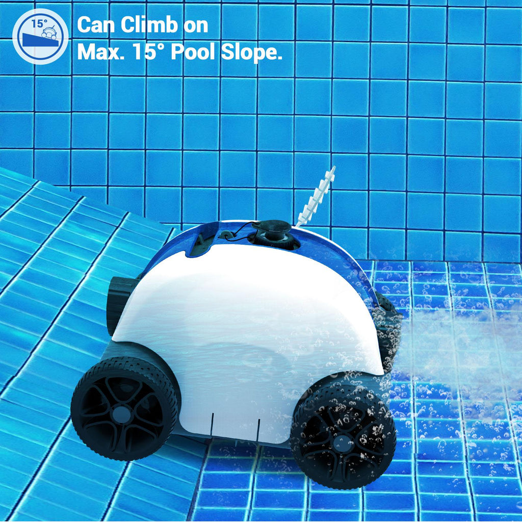 ausono cordless automatic robotic pool cleaner for in-ground and above ground swimming pool