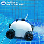 ausono cordless automatic robotic pool cleaner for in-ground and above ground swimming pool