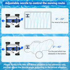 ausono cordless automatic robotic pool cleaner for in-ground and above ground swimming pool